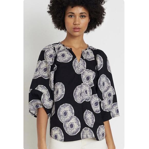 Apiece Apart Women’s Size 4 Nova Ballon Sleeve Top in Soft Black Celestial - Picture 1 of 10